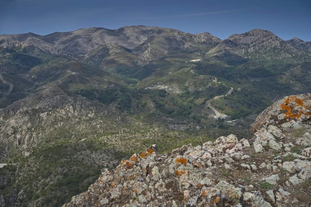 Views from the summit of Pico Lopera in Spain 