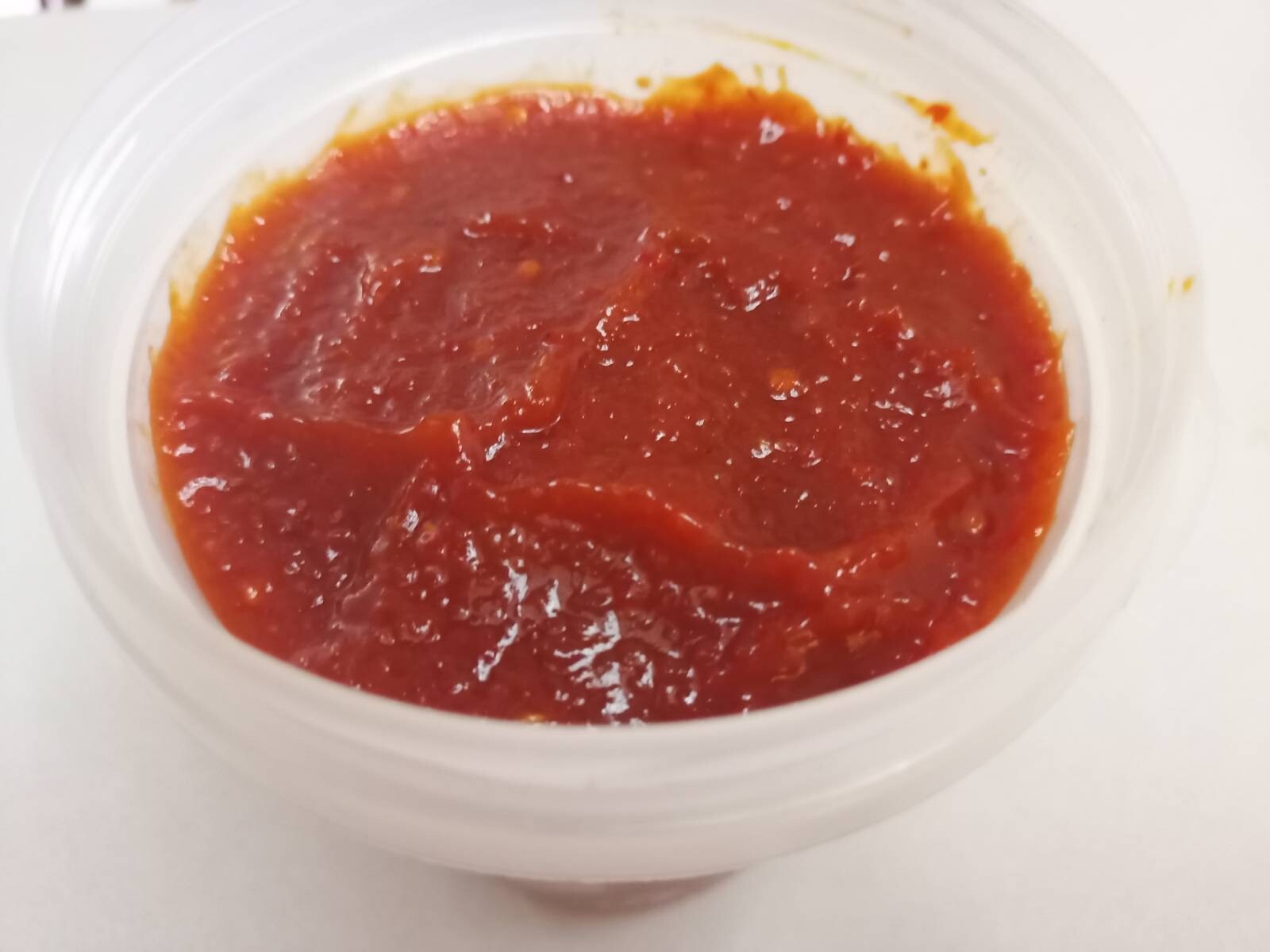 A red, tomato based sauce dominates the scene